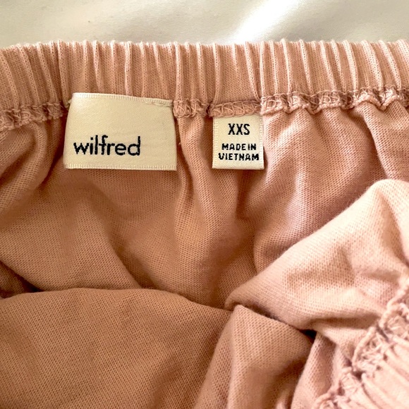 Aritzia Wilfred Adelisa Off Shoulder Cropped Top - Picture 2 of 2